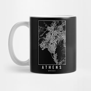 Athens Greece Minimalist Map Mug